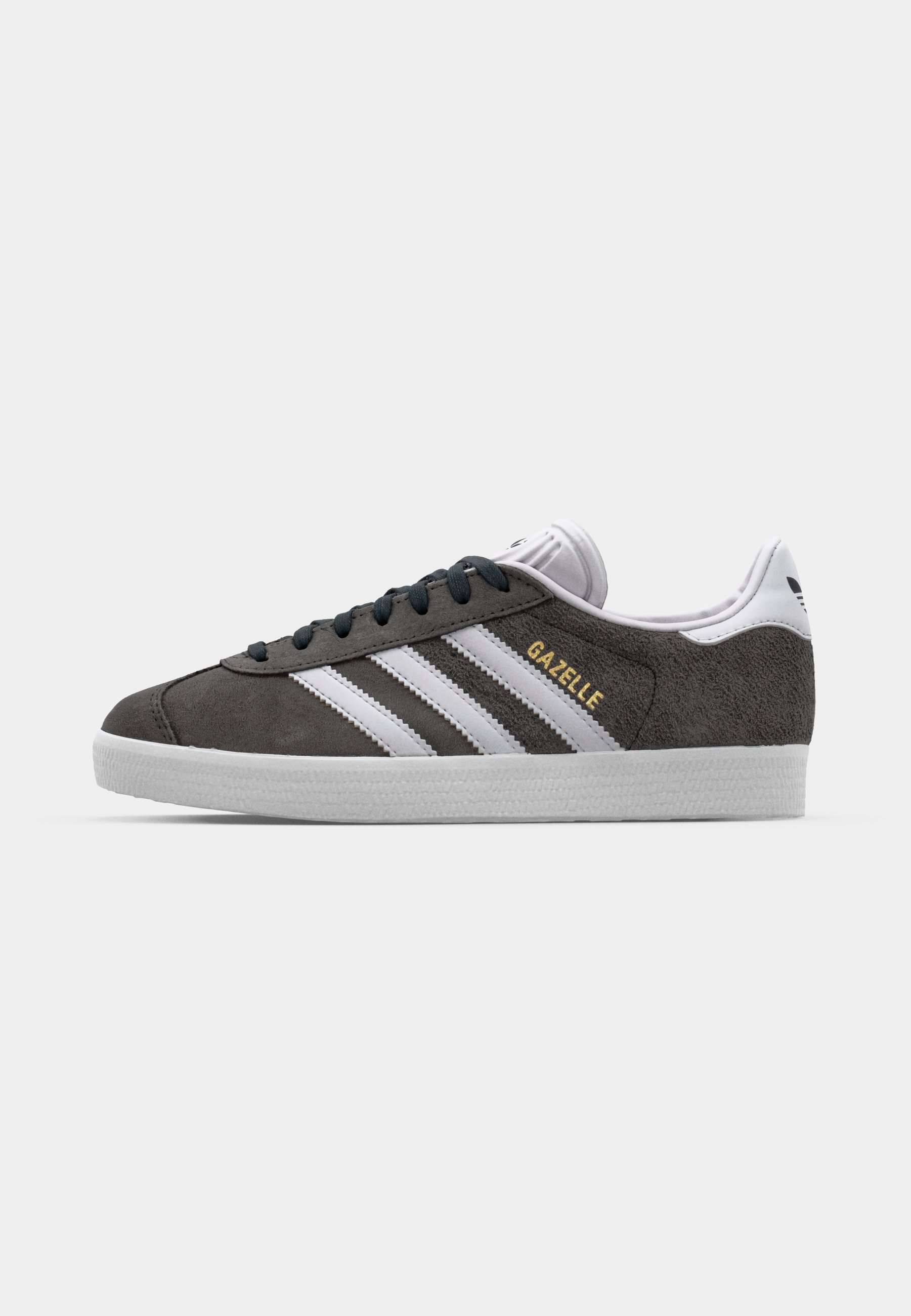 adidas Originals GAZELLE UNISEX - Sneakers - dgh effen grijs/wit/goudkleurig metallic