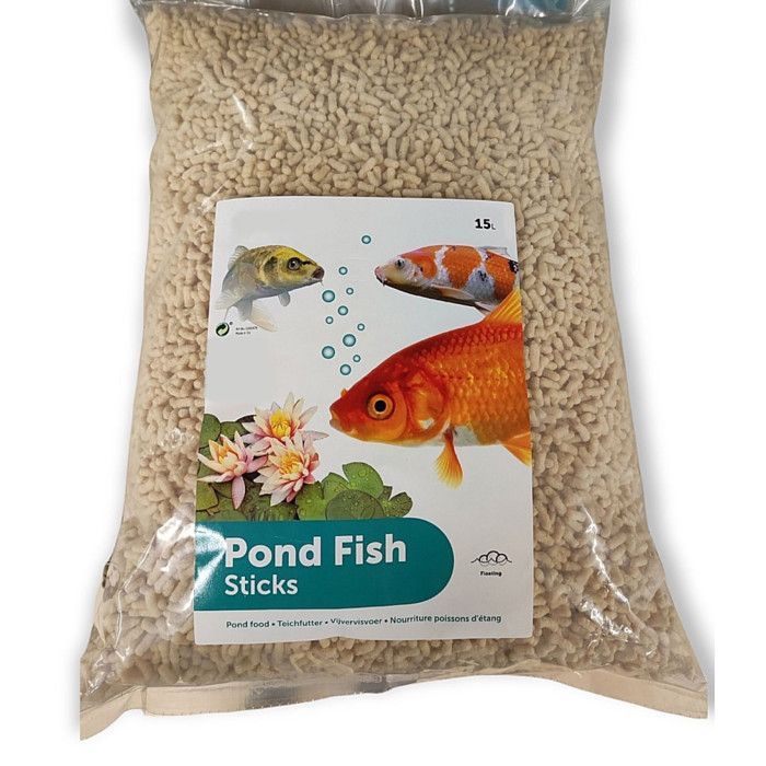 Ração para peixes de lagoa, em bastão - 1,2 kg, 15 litros - animallparadise