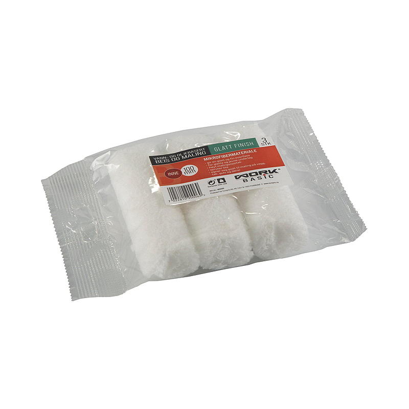 Werk Basisrol 3-pack 100 mm microvezel, Werk