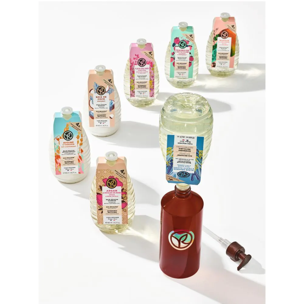 Yves Rocher Dzika alga & Koper Morski Żel pod prysznic i do kąpieli - refill, 600 ml