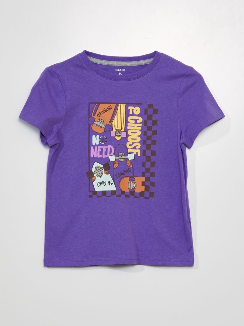 Camiseta estampada - ROXA