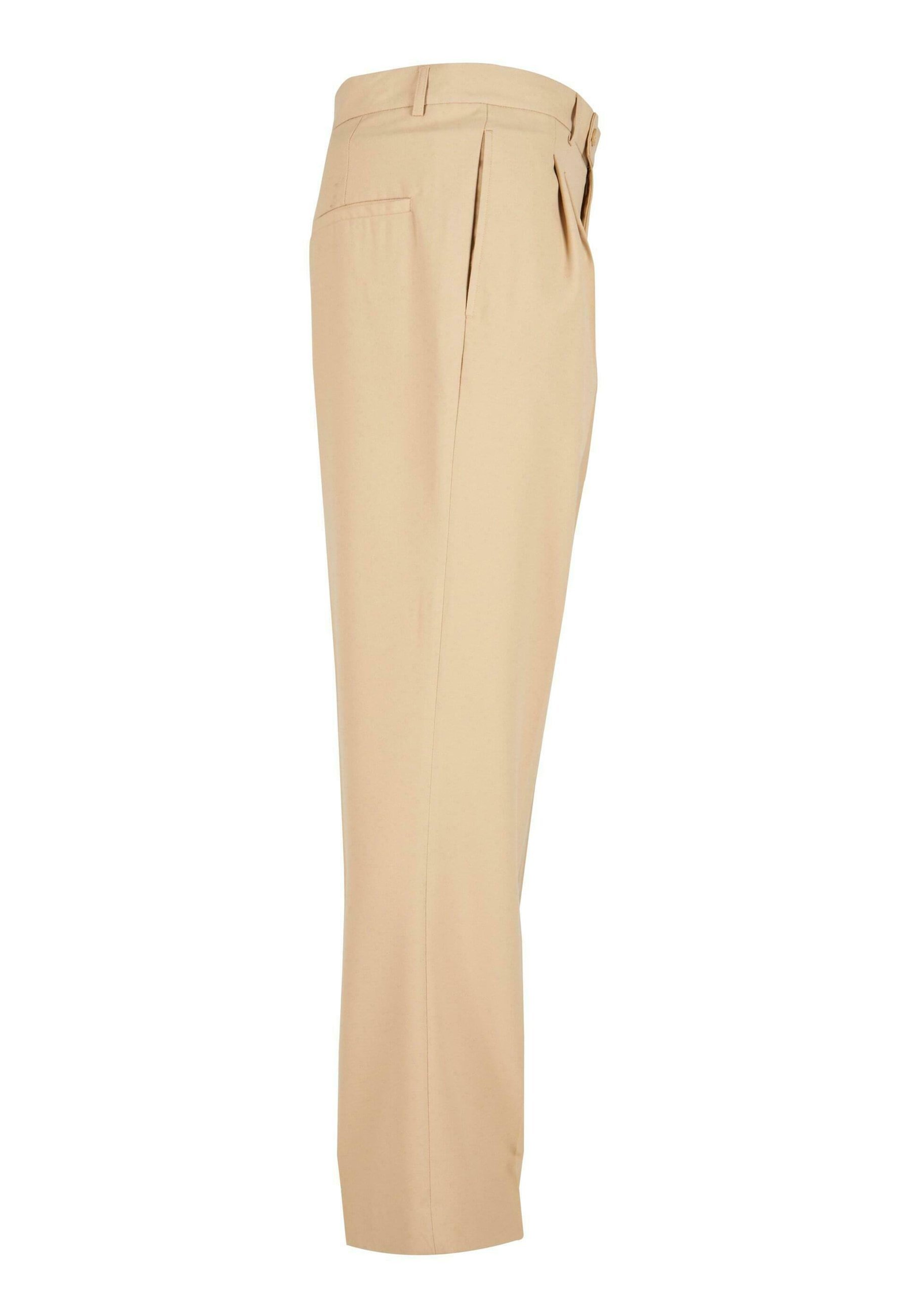 Urban Classics Hose mit doppelter Bundfalte - Hose - Unionbeige