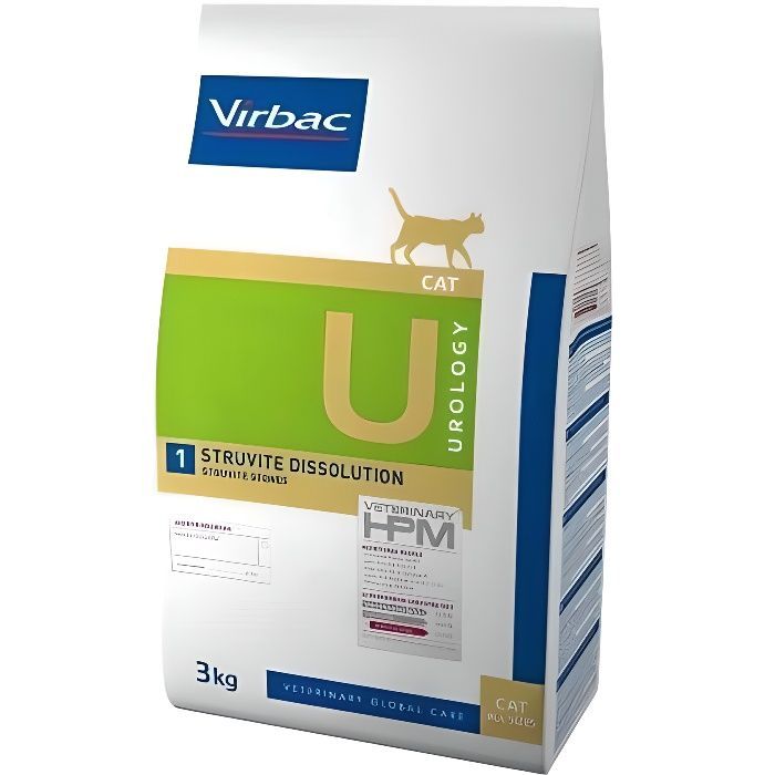 Croquetas de disolución de estruvita VIBRAC Veterinary HPM Urología - Para gatos - 1,5 kg