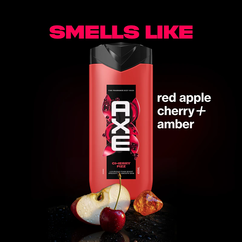 Gel de Banho Axe Premium Cherry Fizz para Homens