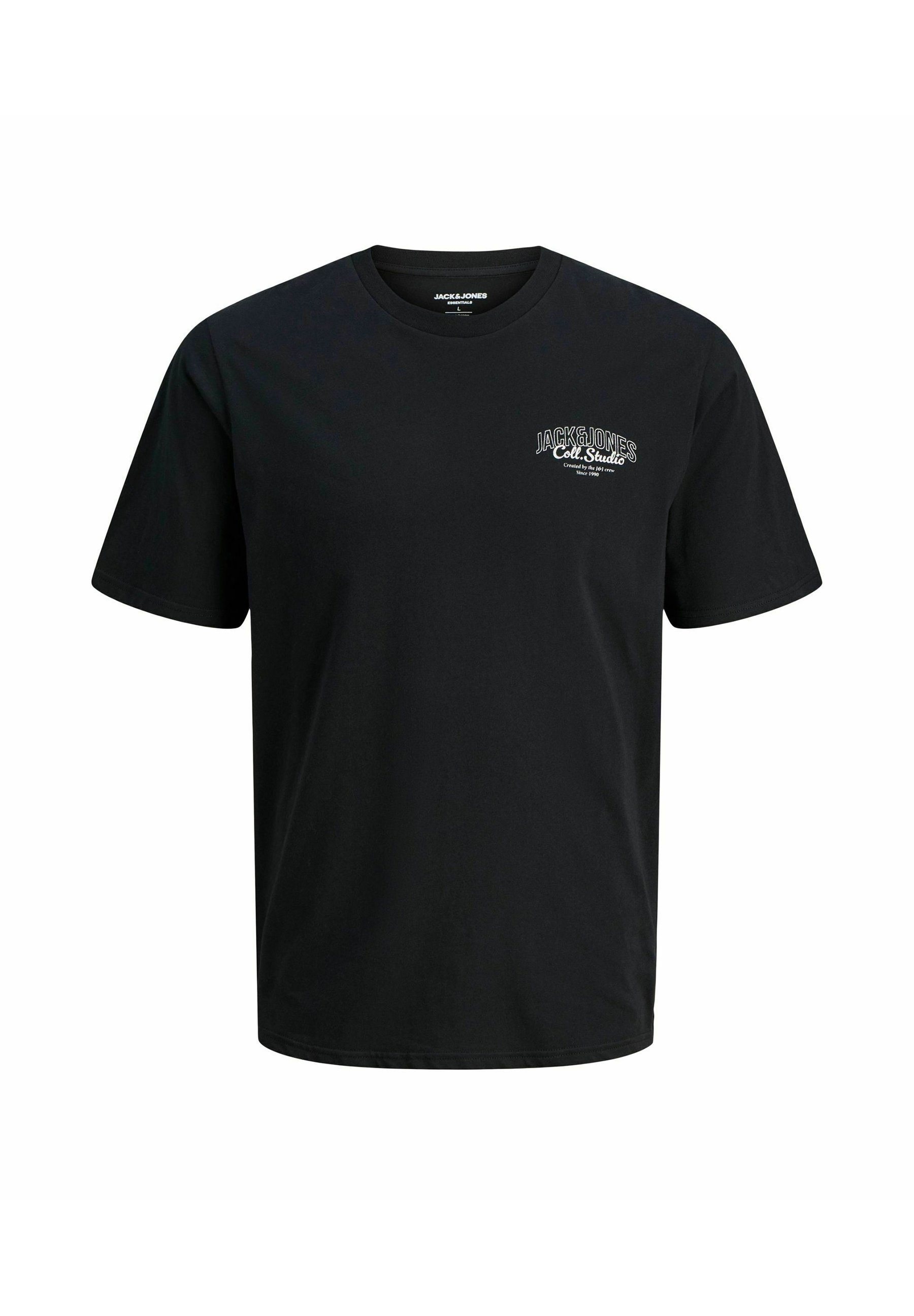 Jack & Jones 5er-Pack bedruckte T-Shirts – Antikweiß