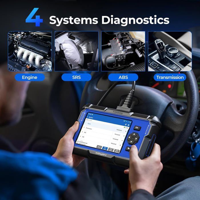 Strumento di diagnostica per auto TOPDON ArtiDiag600S per 4 sistemi, 9 funzioni di reset (in francese)