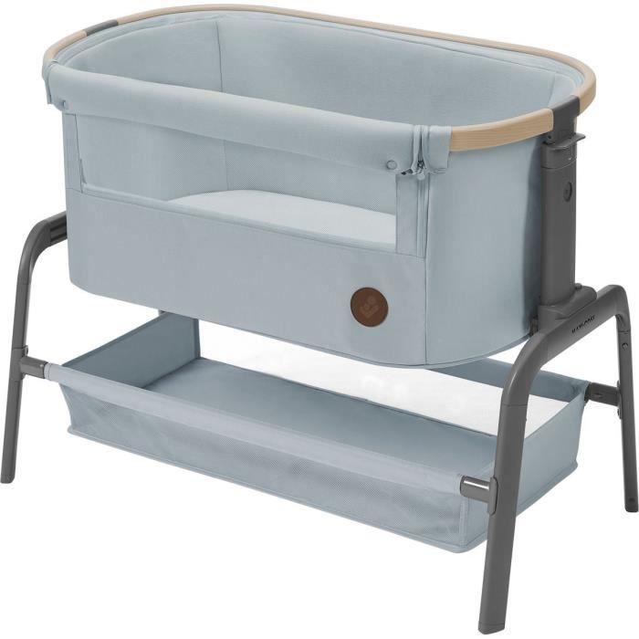 MAXI COSI Iora, Height-Adjustable Co-Sleeping Crib, From Birth to 6 Months (up to 9kg), Beyond Grey ECO