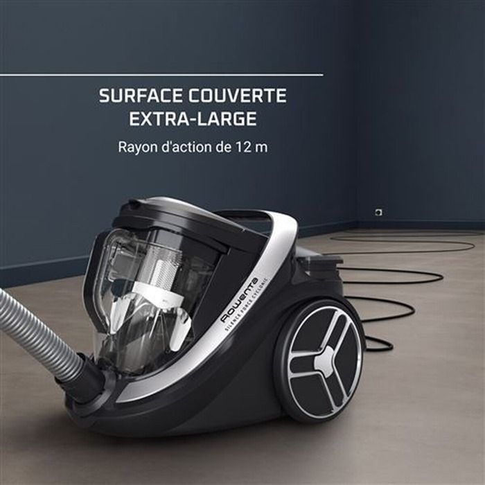 Stofzuiger zonder stofzak - Rowenta - SILENCE FORCE RO7936EA - 500W - HEPA - 59 dB