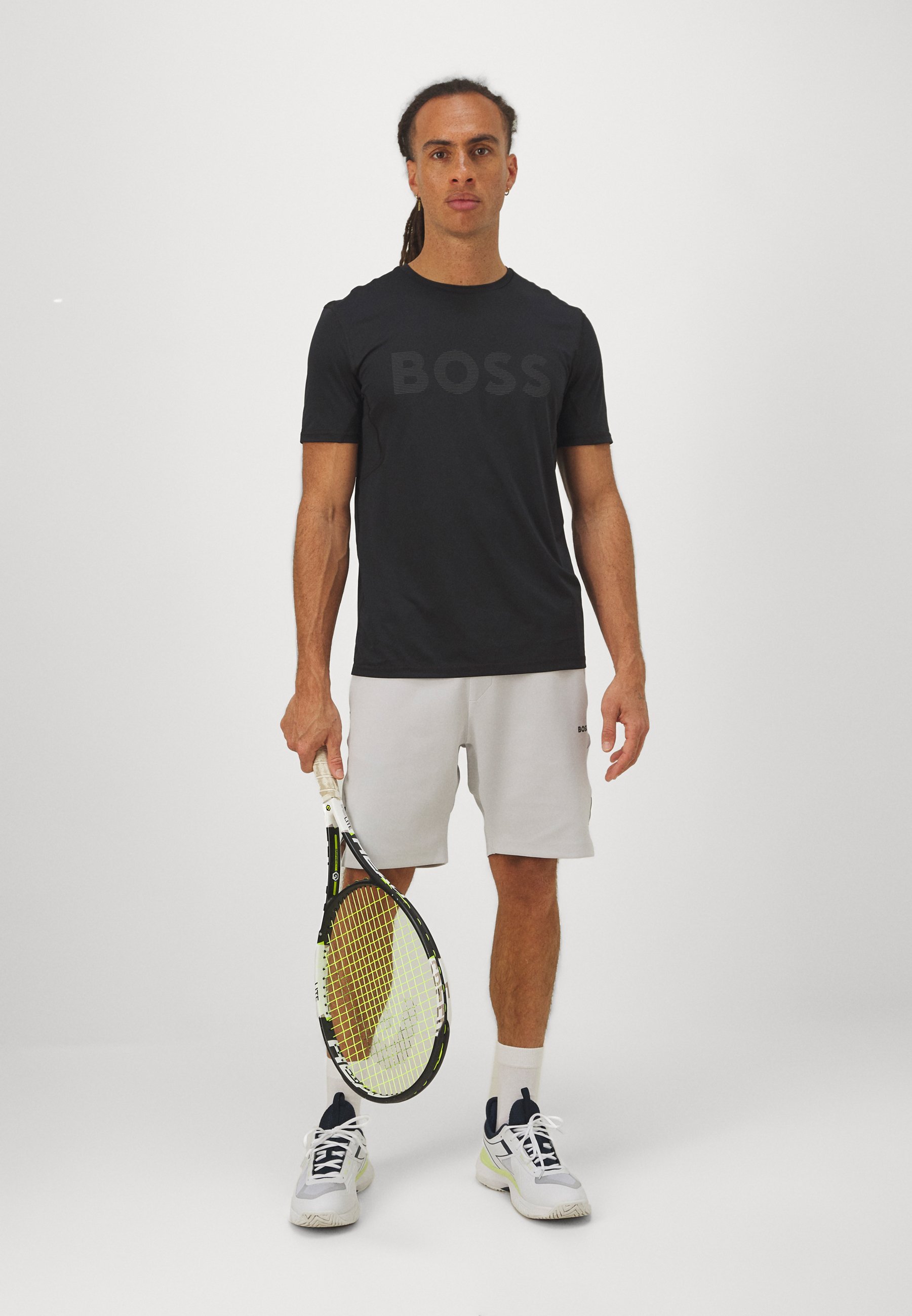BOSS TEE ACTIVE - T-shirt sportiva - nera