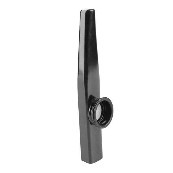 Kazoo portátil SALALIS, Kazoo de metal, Kazoo ligero de aluminio, Kazoo portátil, Compañero de guitarra, Instrumento de flauta, Instrumento de ukelele, Negro