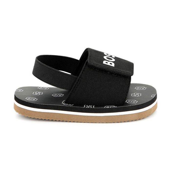 Chanclas negras Boss para niños: prácticas, cómodas y con estilo.