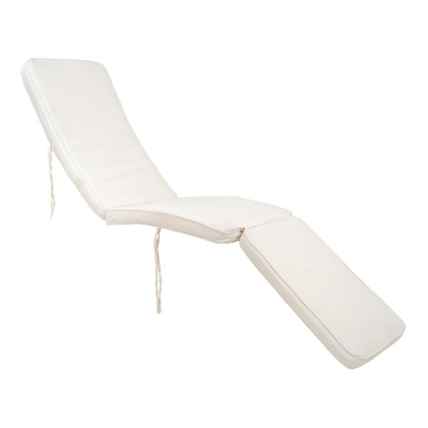 PODUSZKA NA LEŻAK Arrecife biała 55 x 197 cm BAWEŁNIANA
