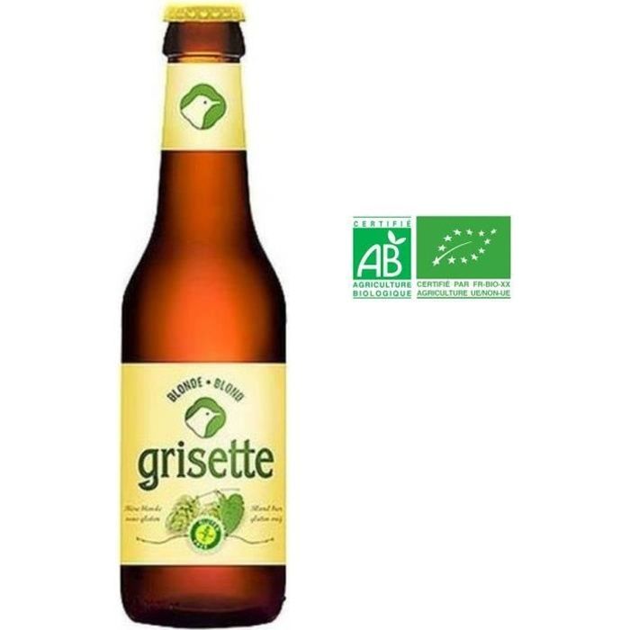 Grisette Bio Sans gluten - Bière Blonde - 25 cl