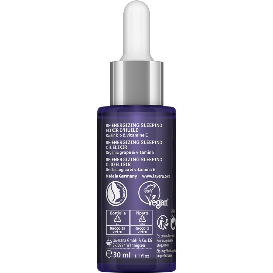 lavera Tagescreme Re-Energizing Sleeping Oil Elixir - 30 ml