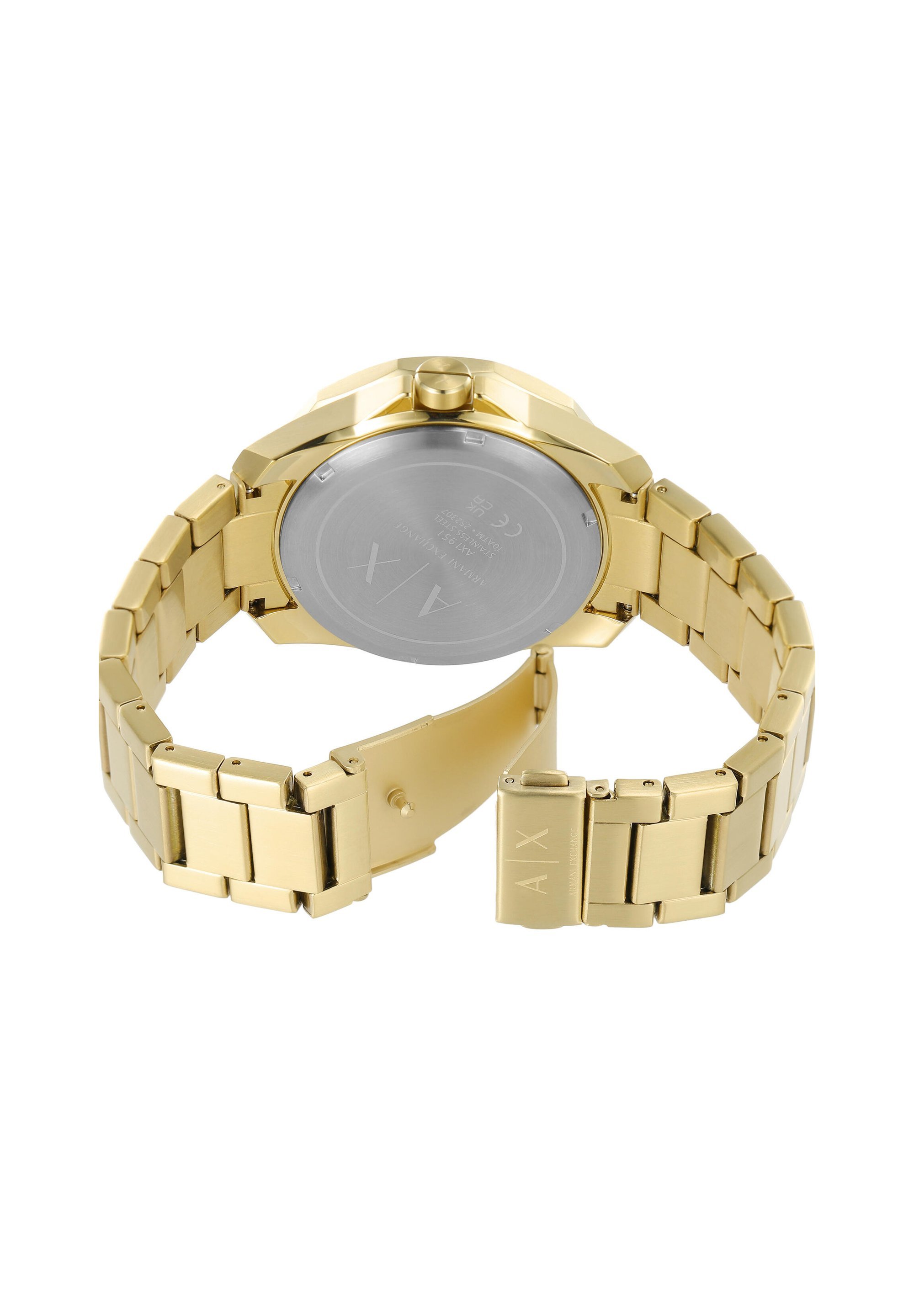 Armani Exchange QUARTZ HAND DATE 44MM - Ceas - oțel inoxidabil auriu