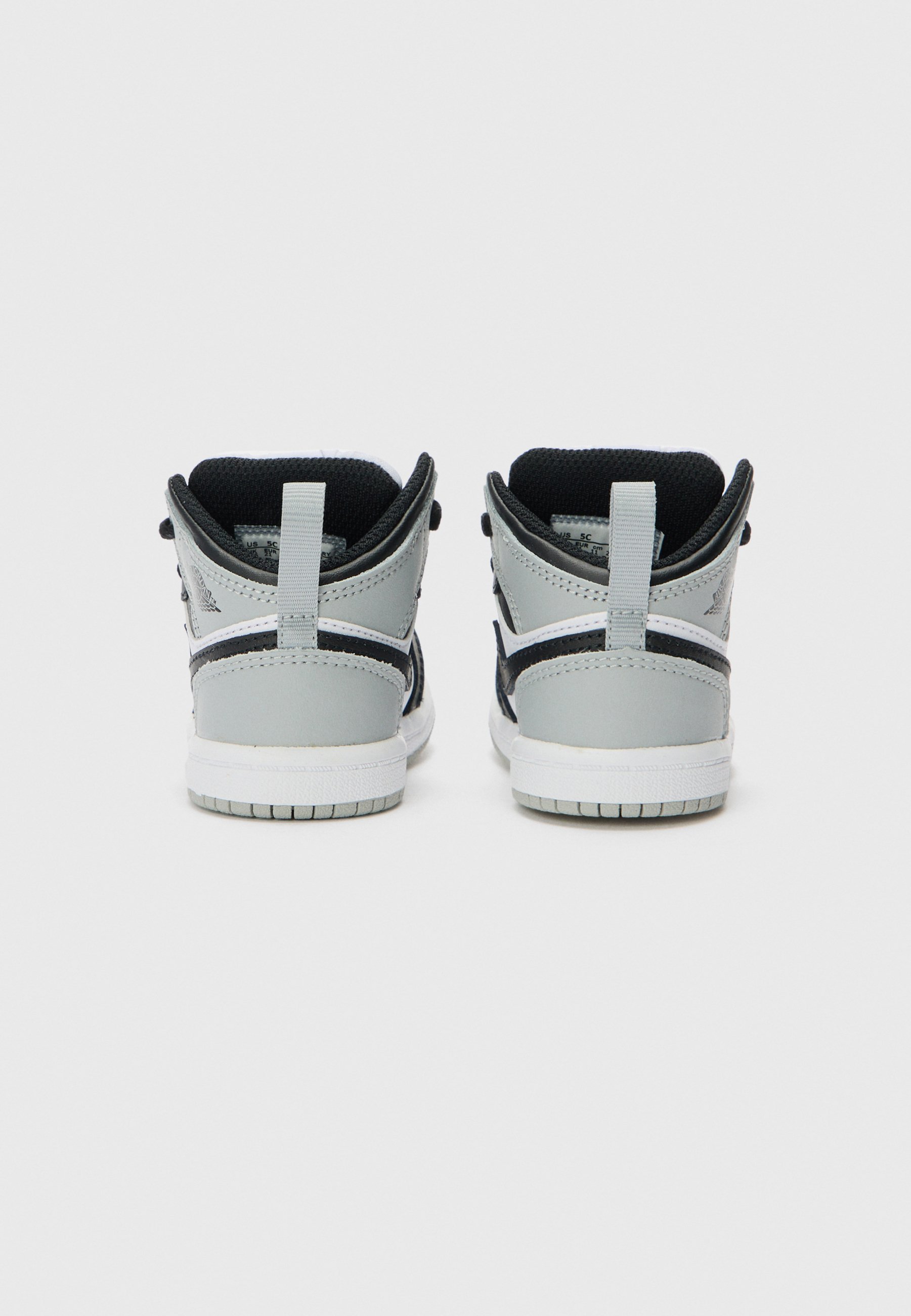 Jordan JORDAN 1 MID BT UNISEX - Hoge sneakers - wit/zwart/rookgrijs