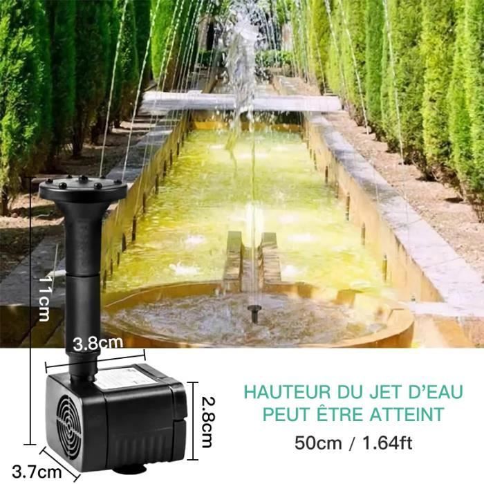 Bomba de agua solar Prumya, fuente solar, no requiere plantas, baterías ni electricidad, para decoración de estanques, piscinas o jardines.