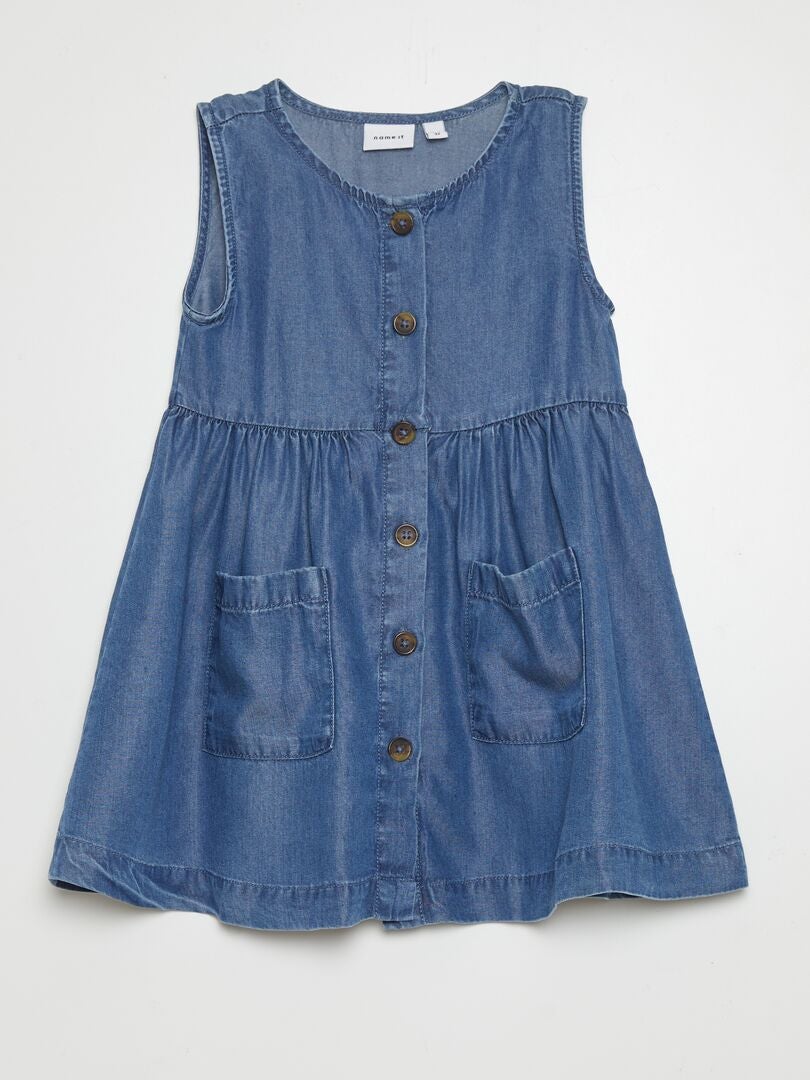 Vestido sem mangas - AZUL