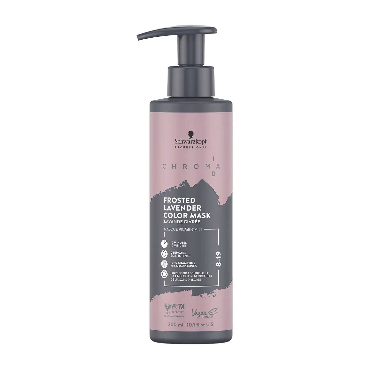Schwarzkopf Professional Chroma ID Maska koloryzująca do włosów w odcieniu średniego blondu, 8-19 Frosted Lavender
