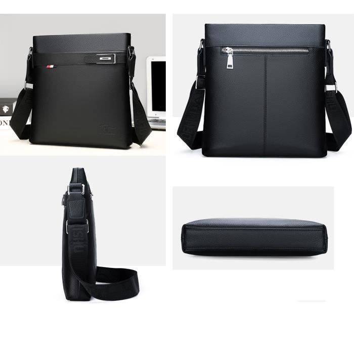 Men's Messenger Bag - Genuine Cowhide Leather - Shoulder Bag - Gifts for Men - Father's Day Gift