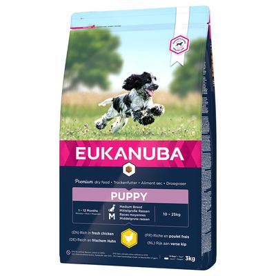 Eukanuba Hvalpe Mellem Breed - Kylling