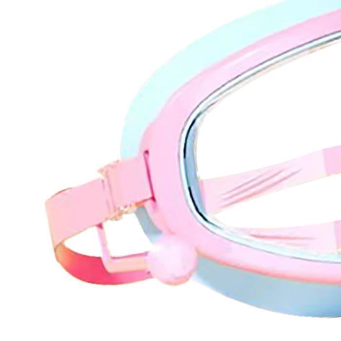 Lunettes de natation - SURENHAP - Modèle anti-buée - Grand cadre - Étanches - Mixte Bleu et Rose
