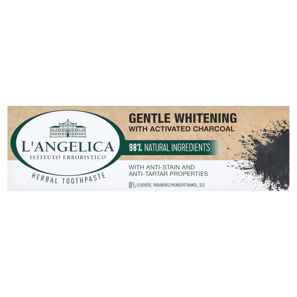 L Angelica Pasta do zębów Łagodne Wybielanie z Węglem