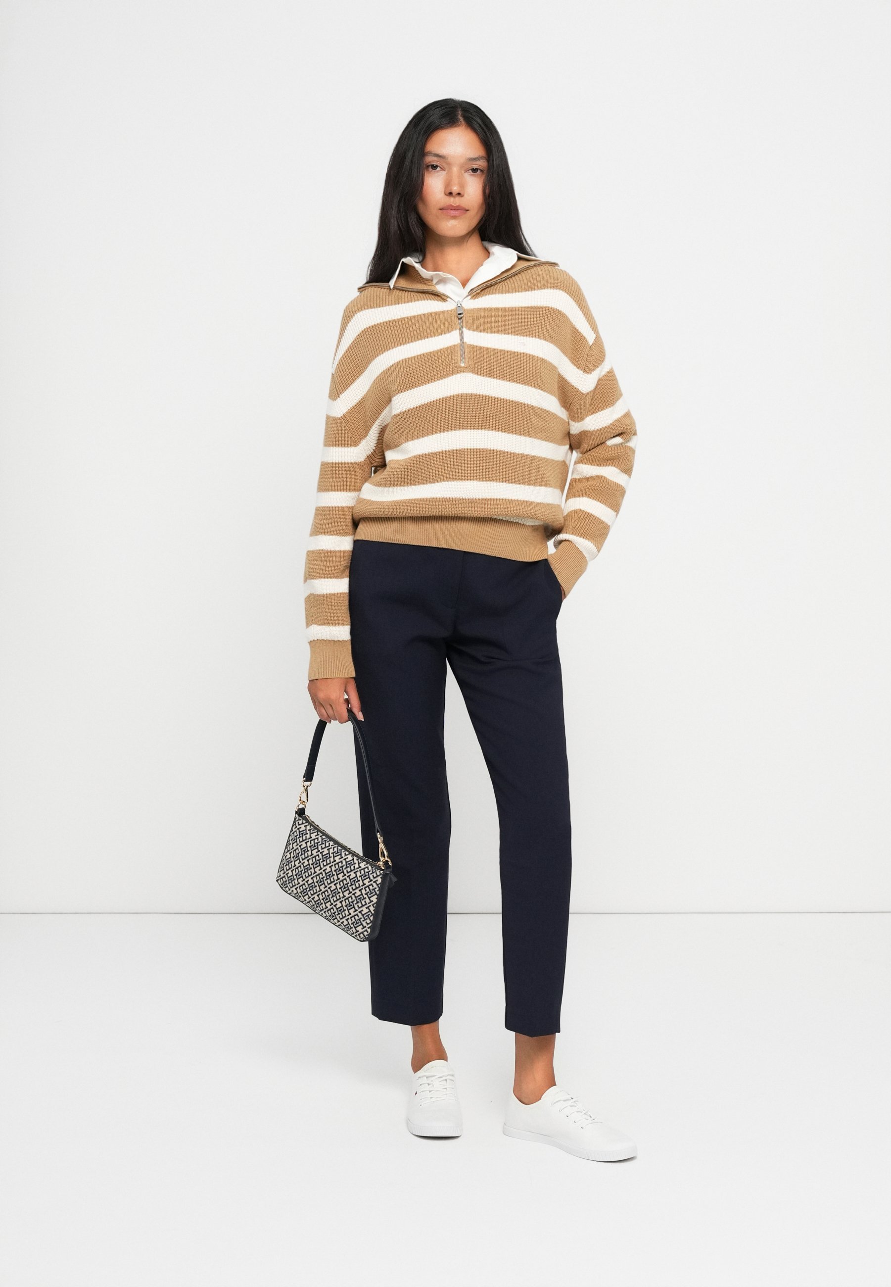 Tommy Hilfiger PUNTO SLIM STRAIGHT PANT - Pantaloni - blu notte scuro