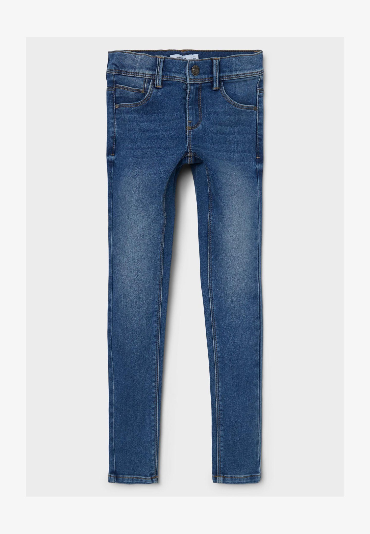 Name it NKFPOLLY PANT - Džínsy Skinny Fit - stredne modrá džínsovina