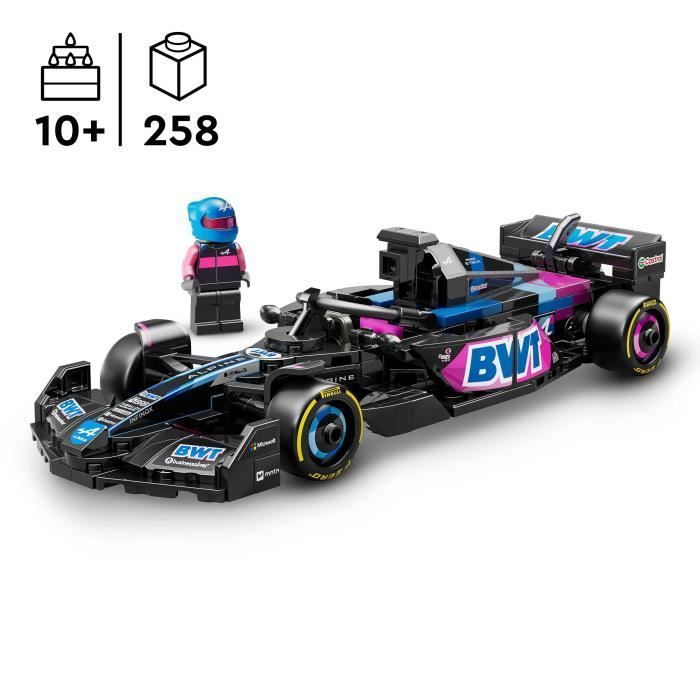 LEGO Speed Champions 77248 BWT Alpine Team A524 Auto di Formula 1 - Set di costruzioni per bambini dai 10 anni in su