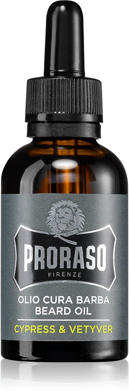 Olej na vousy Proraso Cypřiš a Vetyver