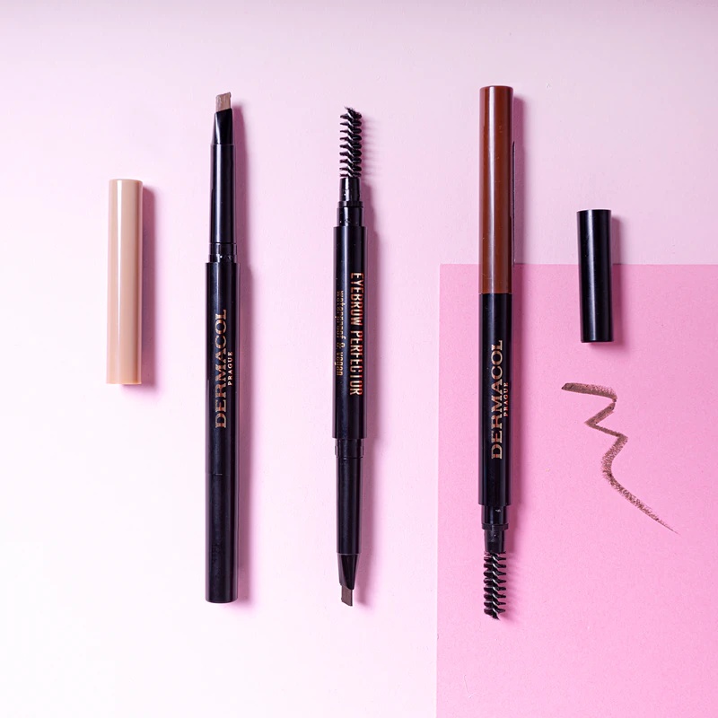 „Dermacol Eyebrow Perfector“ automatinis antakių pieštukas su šepetėliu