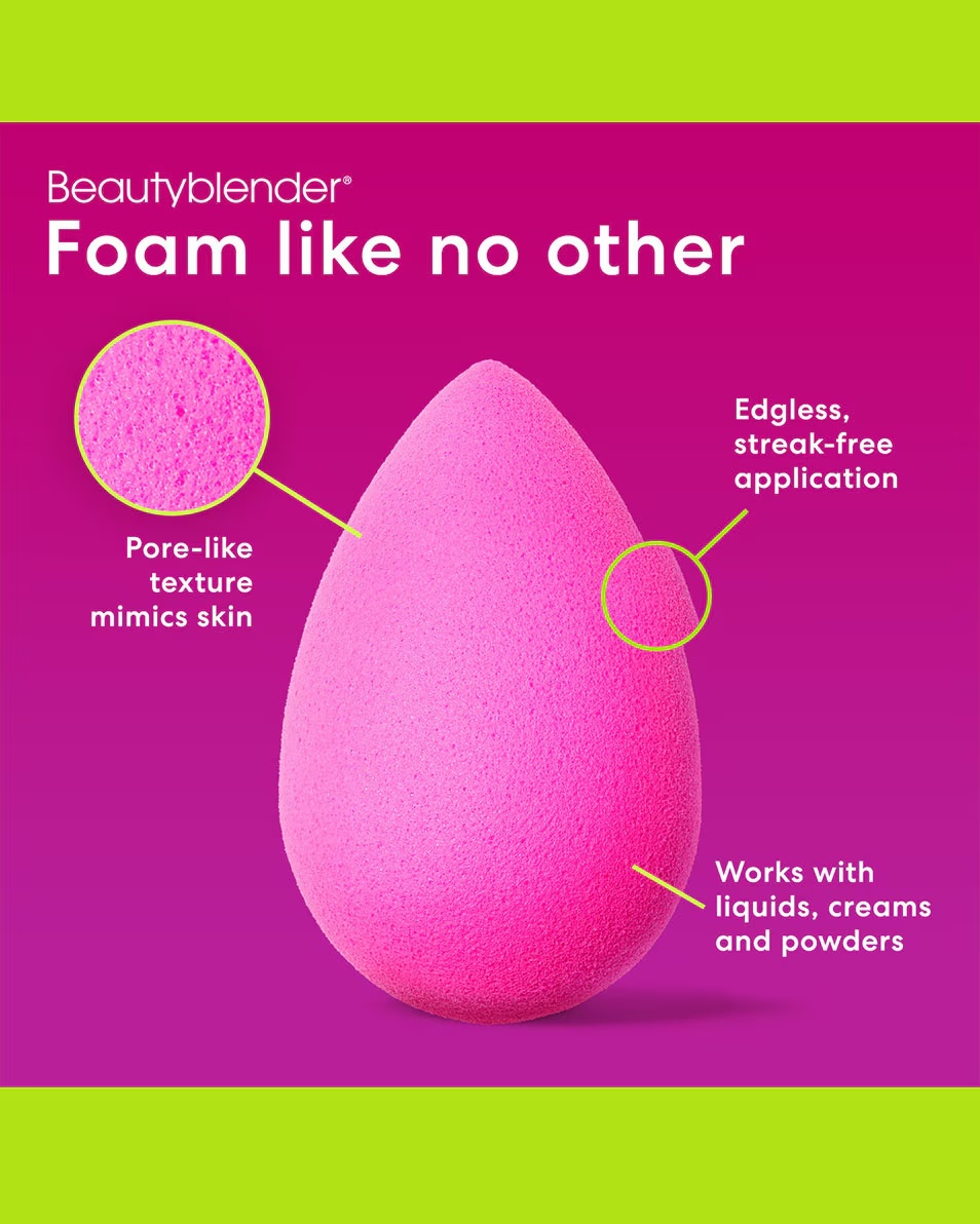 BEAUTYBLENDER Burețel de machiaj roz original