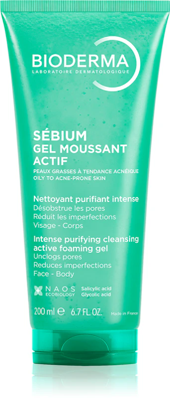 Bioderma Sébium Gel Moussant Actif gel de limpeza profunda para pele oleosa e problemática
