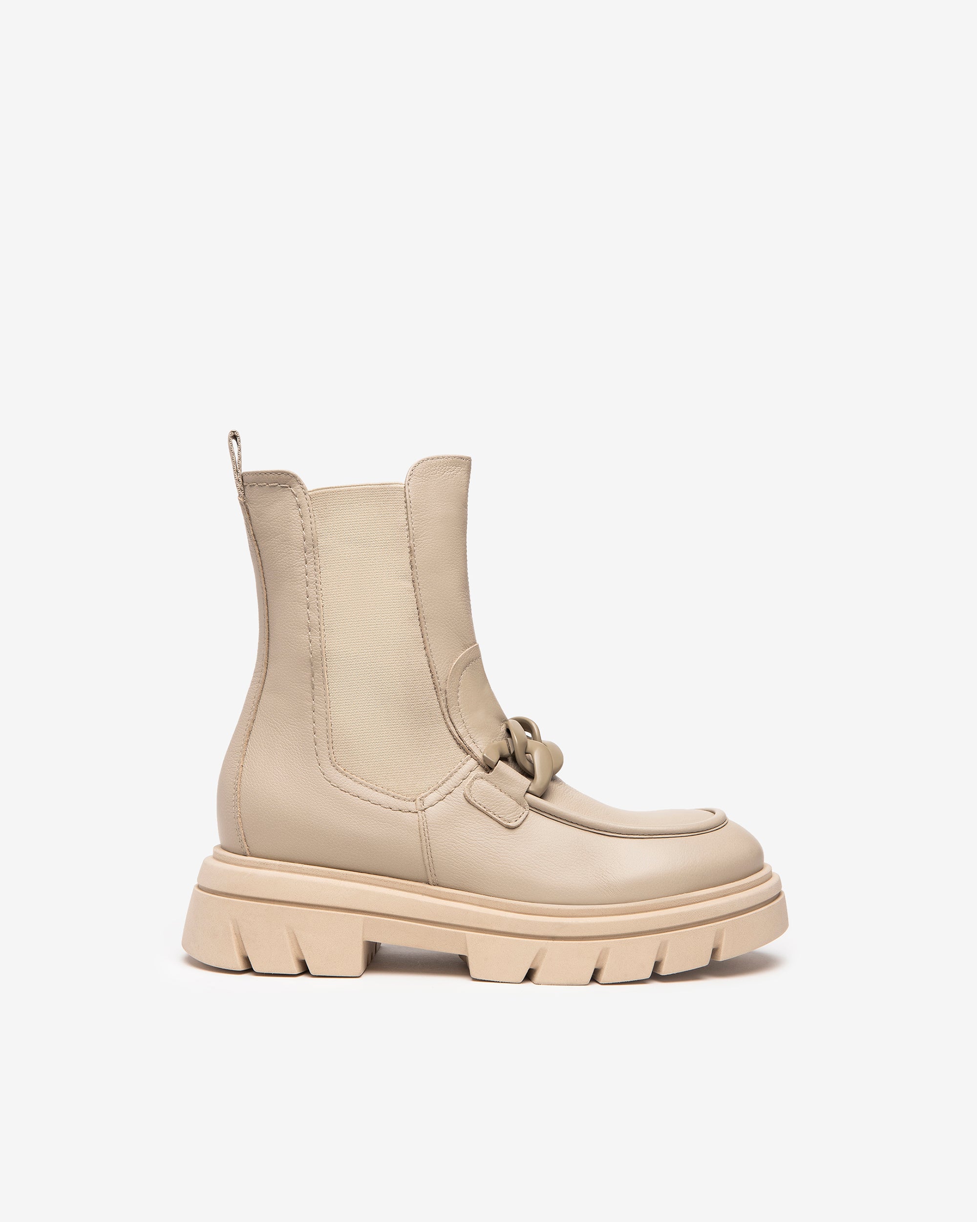  Chelsea-Boots aus Leder für Damen