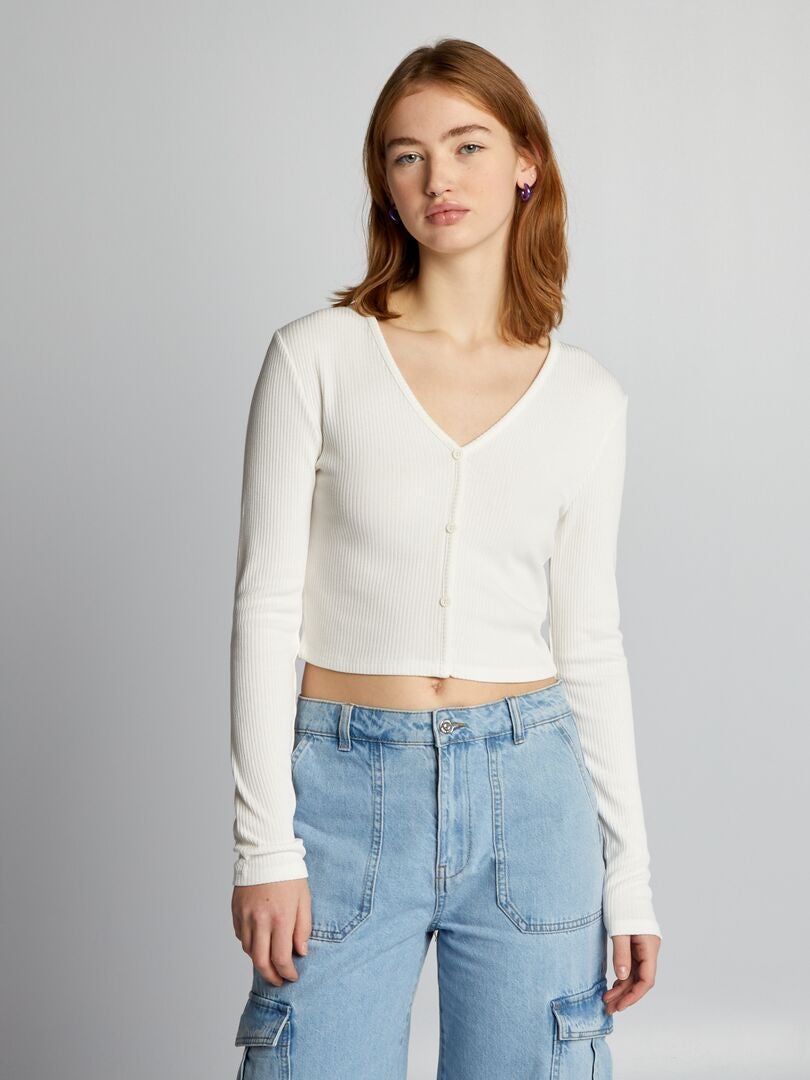 Kort T-shirt - WIT