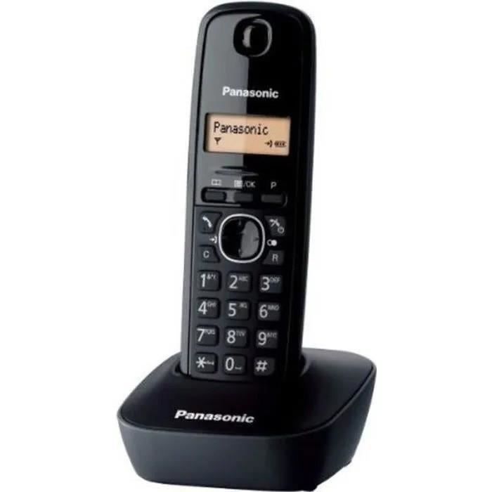 Teléfono inalámbrico Panasonic KX-TG1611FRH – DECT con contestador automático y pantalla LCD