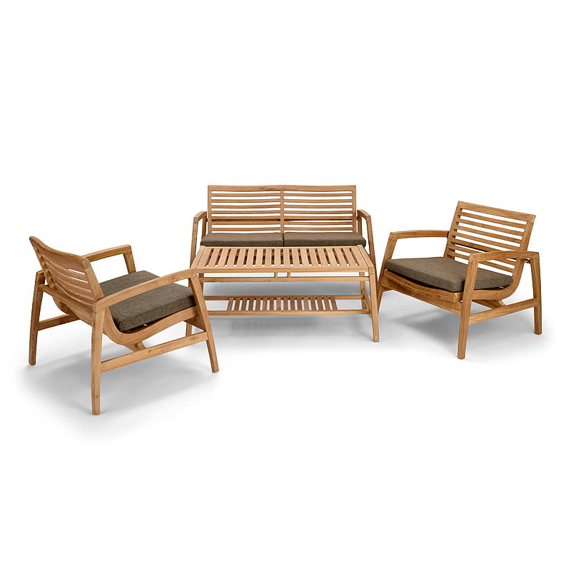 Hemma soffgrupp Teak, Greve