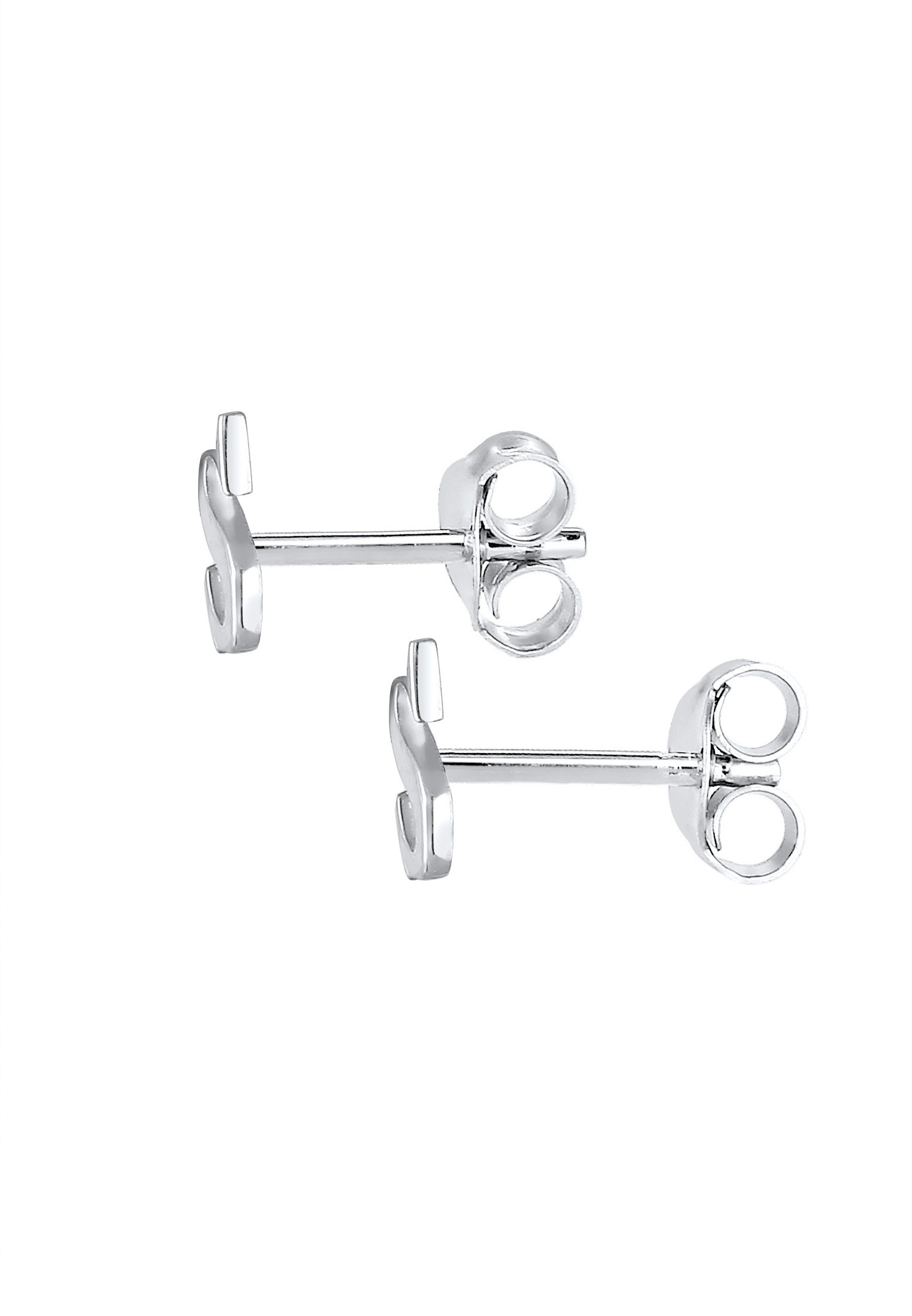 Elli Lettre S Clous d'Oreilles Femme - (925/1000) Argent