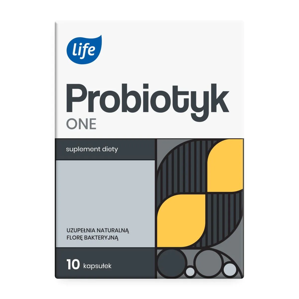 Life Probiotyk One, Suplement diety zawierający żywe kultury bakterii, Kapsułki