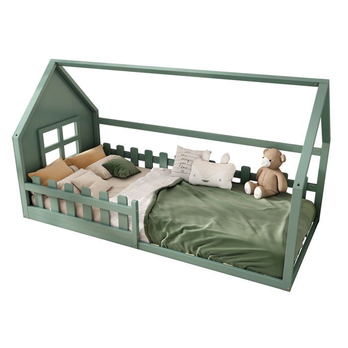 Plaque épaissie90 * 200cm lit plat, lit bébé, rebord de fenêtre, vert