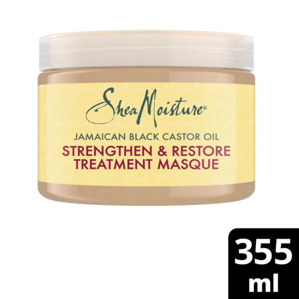 Mascarilla capilar fortalecedora y reparadora de SheaMoisture, 355 ml.