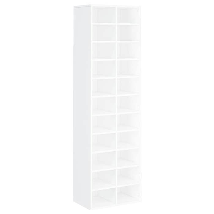 vidaXL Armoire à Chaussures, Organisateur de Chaussures avec Étagère, Meuble de Rangement Entrée Maison Intérieur, Blanc 800369