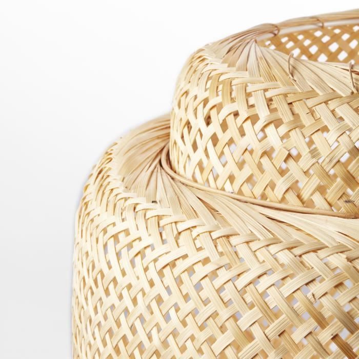 Lámpara colgante BALI Bamboo - Estructura Ø 40 x H 35 cm - Longitud del cable 115 cm - E27 60W