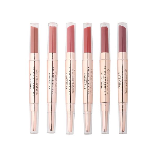 Set de 6 labiales y delineadores Lunar Lips de Profusion Cosmetics