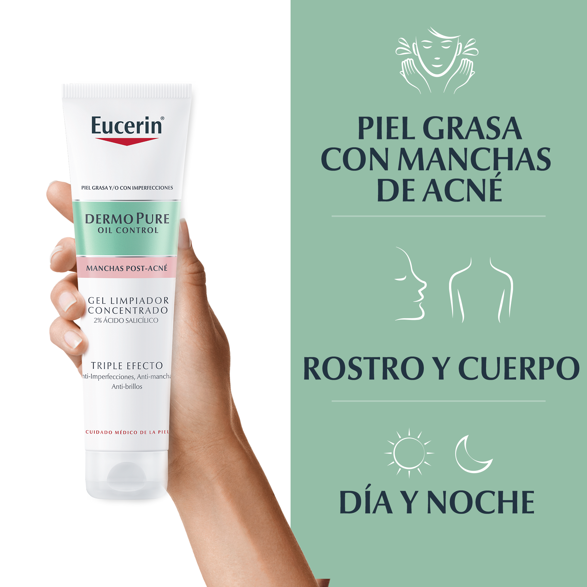 Dermopure Triple Effect koncentrovaný čistiaci gél Liečba akné
