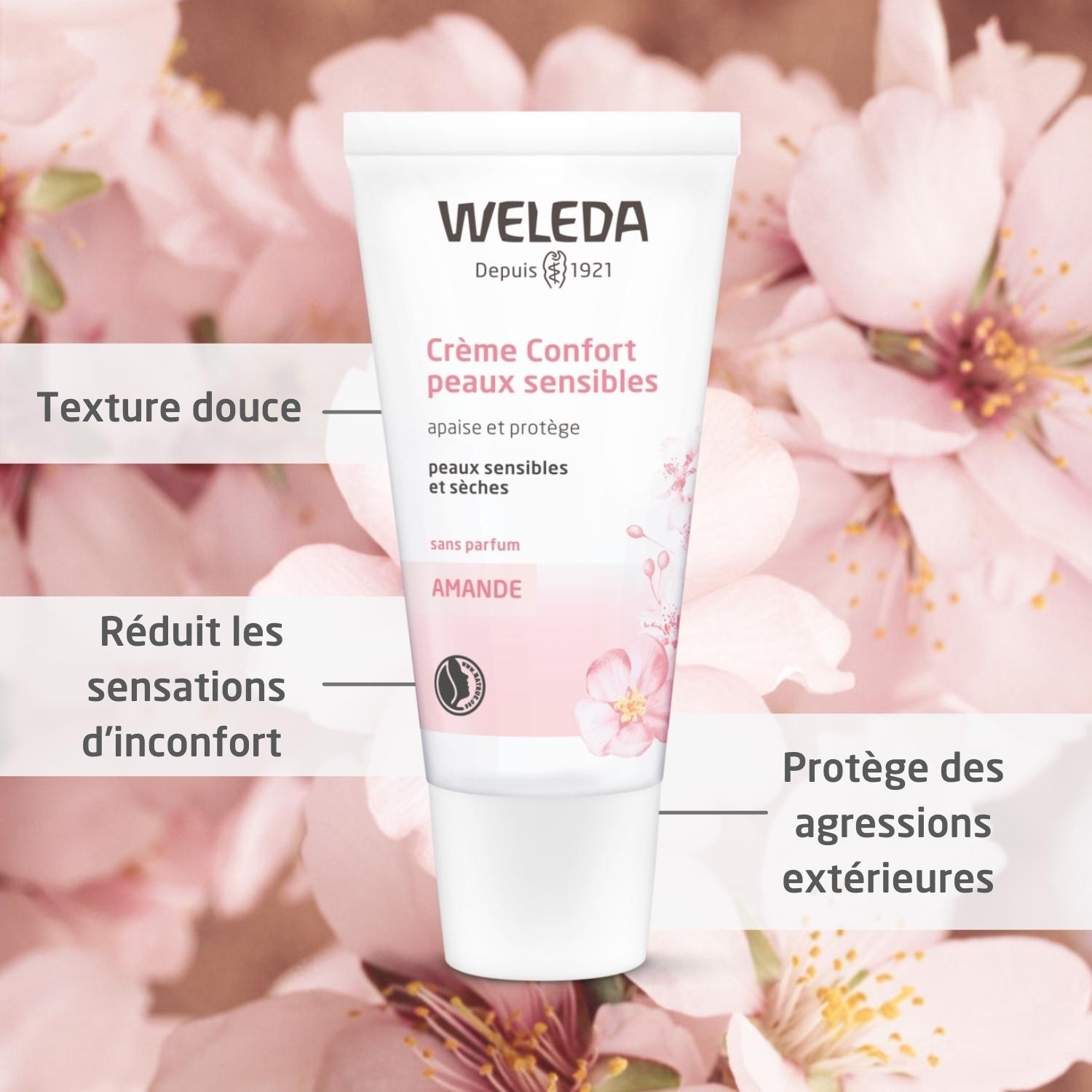 Weleda AMANDE Crème Confort peaux sensibles - 30 ml
