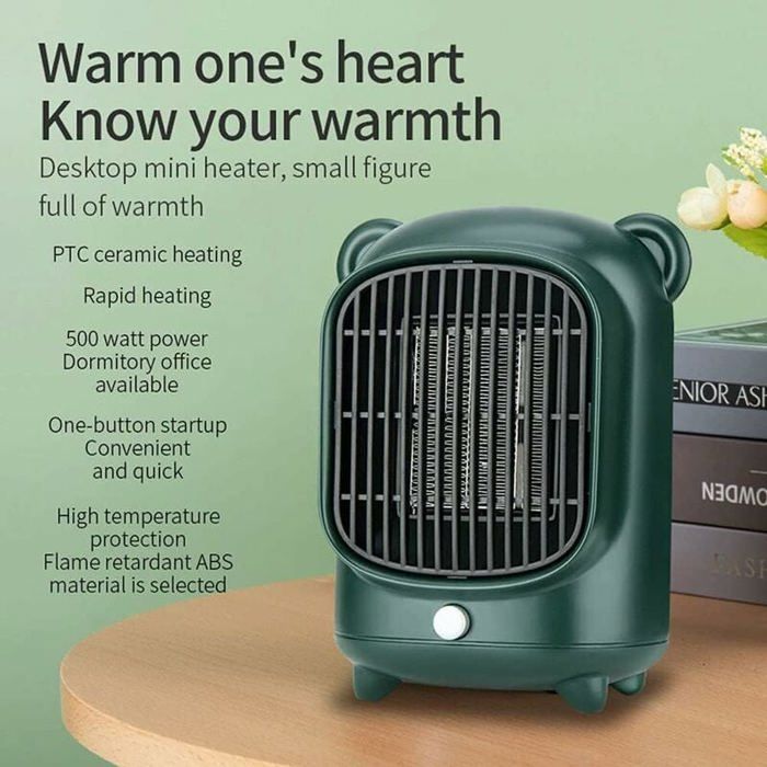 Chauffage d'appoint - GIGICIAL - 500W - Céramique - Protection contre la surchauffe - Portable