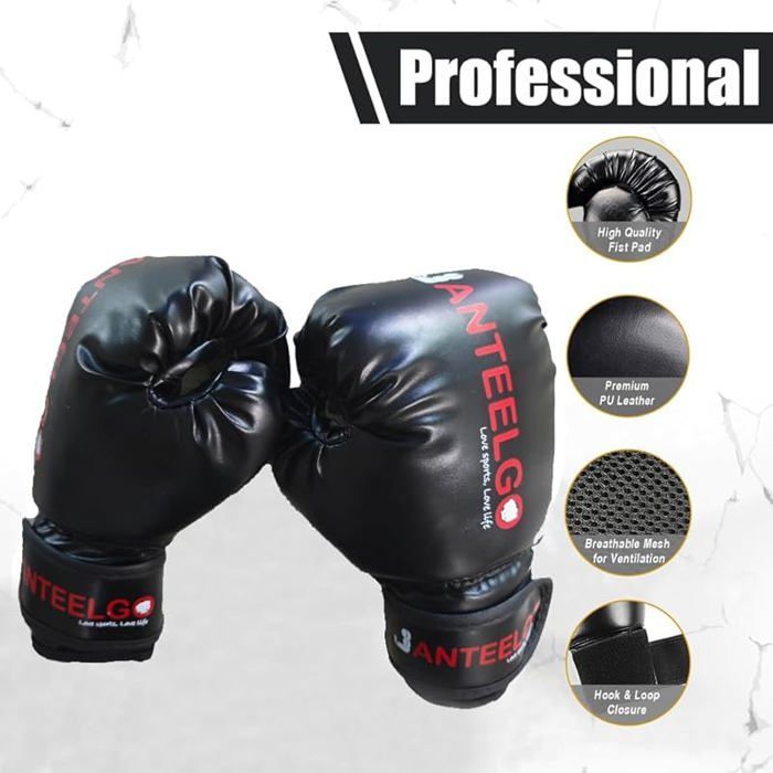 Saco de boxeo infantil con guantes: Saco de boxeo inflable JanTeelGO de 150 cm para niños, ideal para kárate - Saco de boxeo infantil-B1