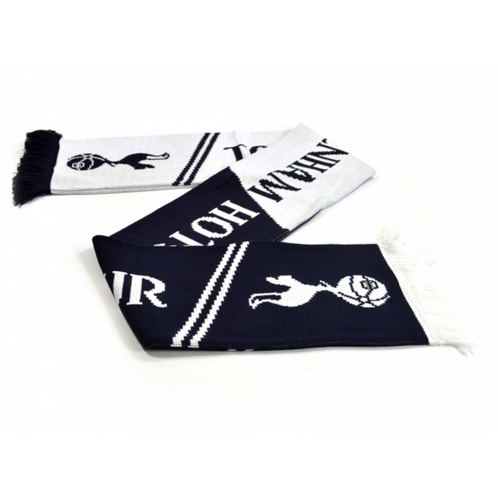 Tottenham Hotspur FC Vertigo gebreide sjaal (blauw/wit)